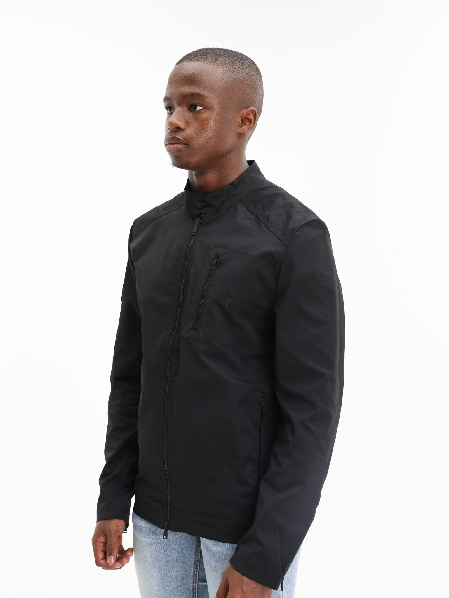 Polo Jacket PJC Quilted Biker Black